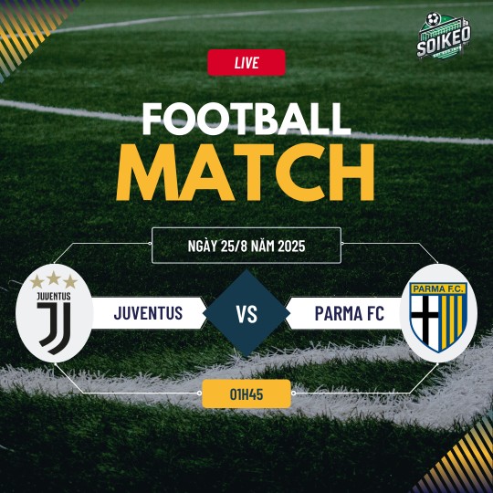 Soi kèo Juventus vs Parma 1h45 ngày 25/8 Serie A