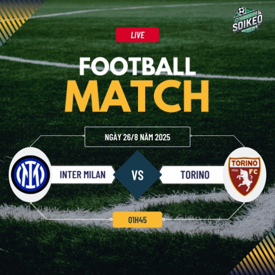 Soi kèo Inter Milan vs Torino 1h45 ngày 26/8 Serie A