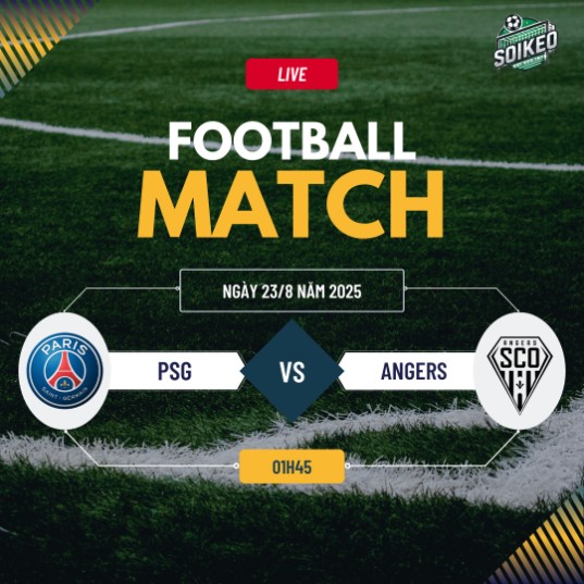 Soi kèo PSG vs Angers 1h45 ngày 23/8 Ligue 1